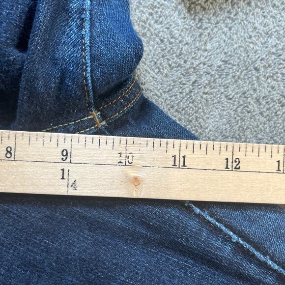 Ralph Lauren Jeans Womens 32 Blue Dark Wash Denim Classic Boot‎ Mid Rise Stretch - Picture 12 of 13